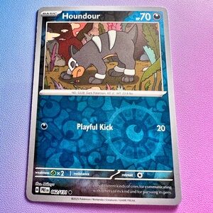 houndour [reverse holo] - 062/131 (common) — pokemon: prismatic evolutions